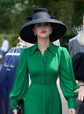 朱珠同款大檐黑色草帽女夏赫本灯罩盆帽防晒出游海边沙滩遮太阳帽