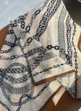 轻奢包头方巾裹胸丝巾围巾披肩女