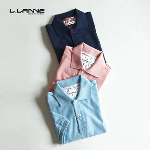 纯色POLO衫 男 百分百纯棉 蓝藏青粉色 夏季 工作服耐穿 短袖