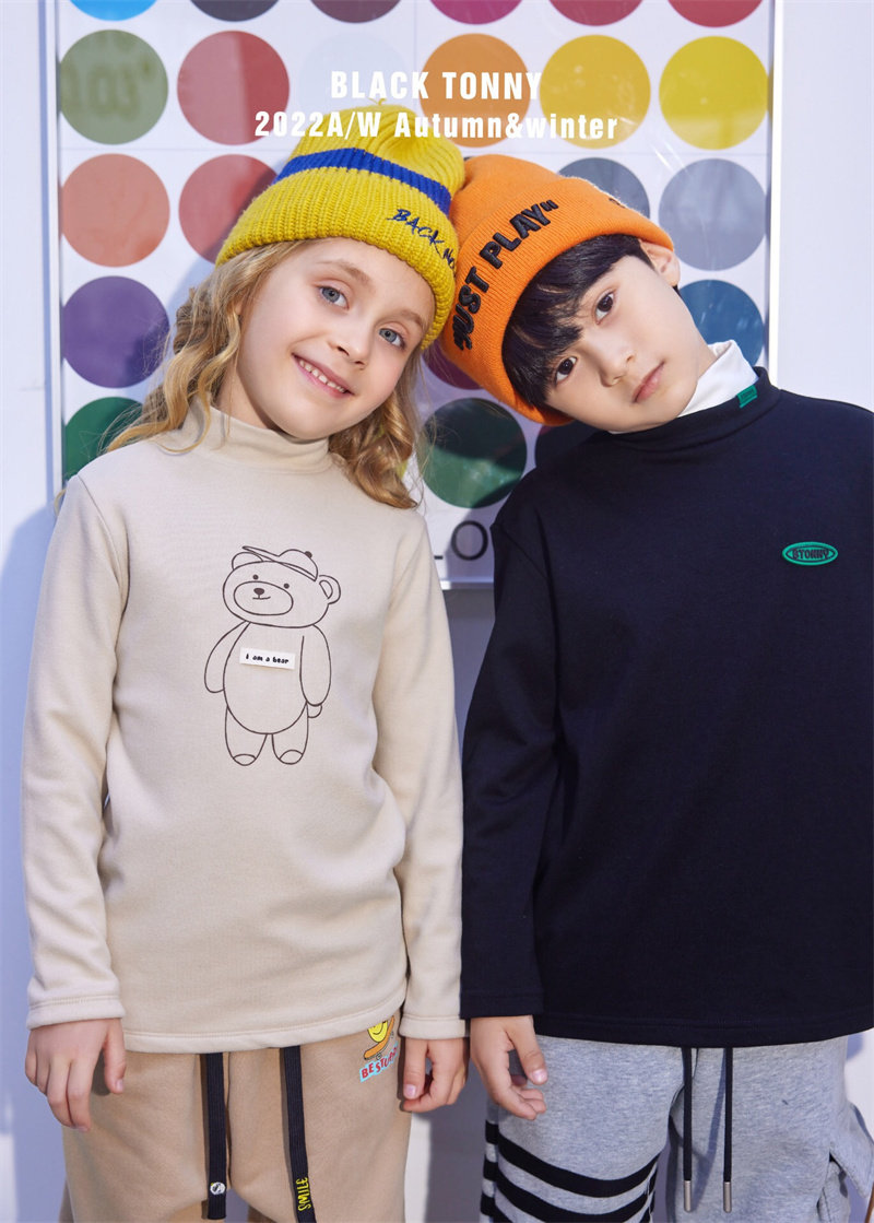 小黑托昵女童棉打底t宝宝打底衫儿童中领打底衫男童半高领长袖t恤,童装/婴儿装/亲子装,T恤,淘宝优惠券,粉丝福利购,淘宝优惠卷