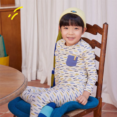 小黑托昵男女儿童薄款内衣套装