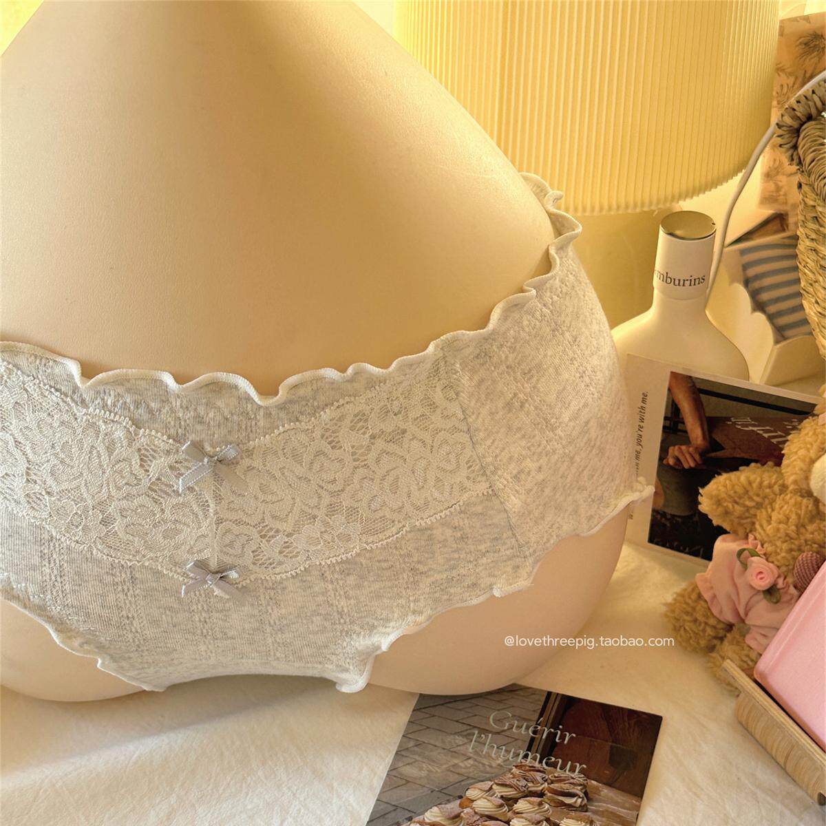 “花怎么只开一季”韩系少女木耳花边棉质软乎乎内裤少女学生平价 - 封面