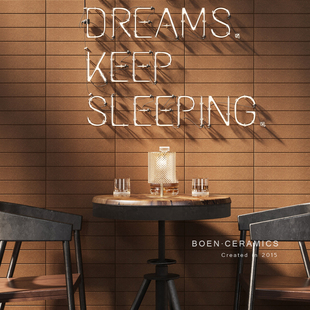 佛山全瓷通体浅陶土黄色长条砖餐厅吧台商铺厨房卫生间墙砖瓷砖