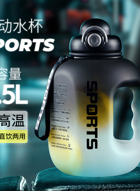 水杯大容量男生健身运动水壶吨桶吨耐高温塑料水瓶大肚杯子顿顿桶
