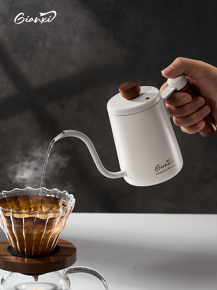 解安溪手冲壶小分享壶不锈钢长口薄口壶过滤杯水灌装壶挂耳咖啡壶