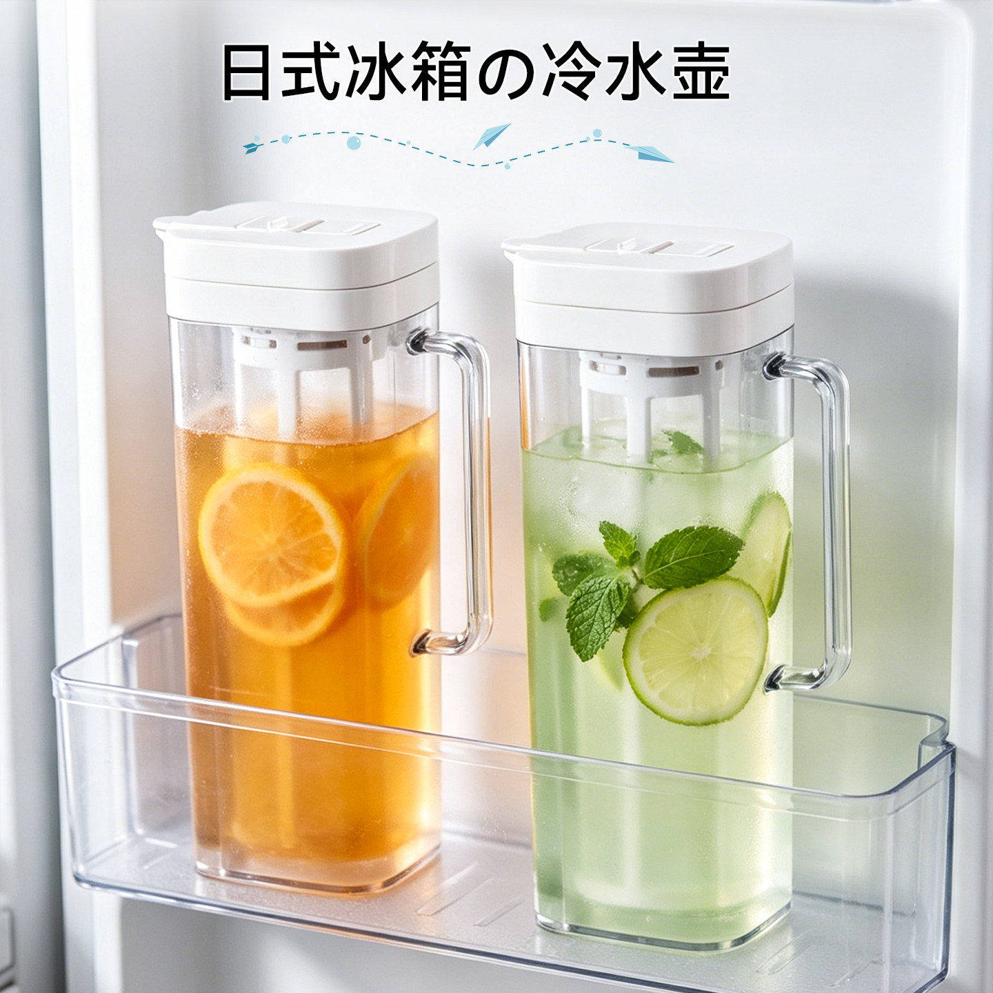 捷安玺日式冷水壶冰箱家用储水壶耐高温凉水壶大容量凉白开冷泡壶