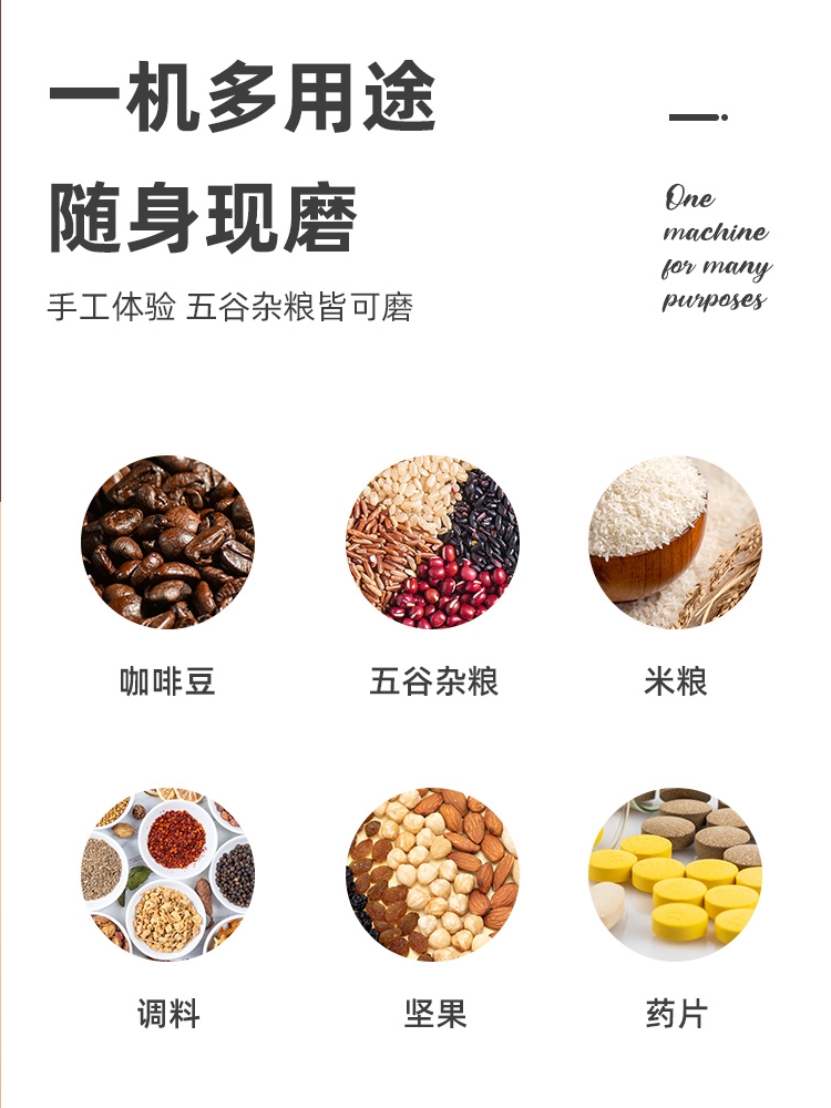 Coffee bean grinder household hand grinder coffee machine small coffee grinder manual grinder hand grinder