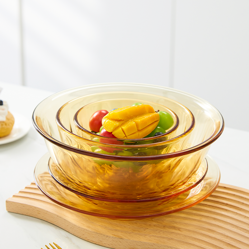 GIANXI捷安玺琥珀透明餐具微波炉