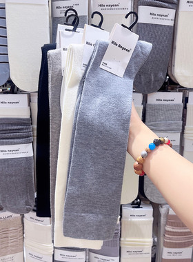 3双包邮南业Hilo nayean桑蚕丝羊毛小腿袜女冬加厚保暖中筒袜2688