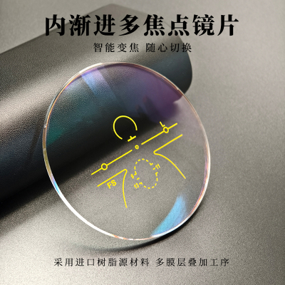 远近两用智能变焦内渐进多焦点镜片近视远视老花变色蓝光可配眼镜