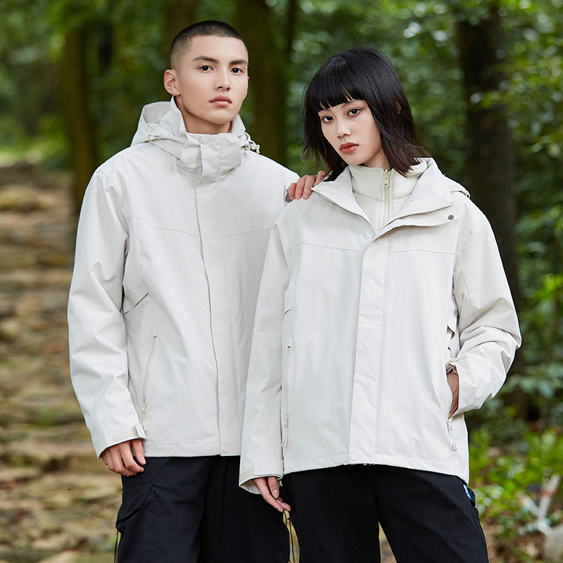 杜邦三防冲锋衣男防水防油防污女冲锋衣三合一两件套冲锋衣定制lg