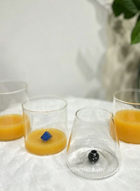 怒放北4｜北欧风高硼硅耐热玻璃可爱简约水杯 茶具把手杯果汁杯