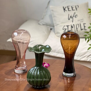 美人瓶芬顿｜外贸出口孤品玻璃花瓶花器玫瑰郁金香洋牡丹花器