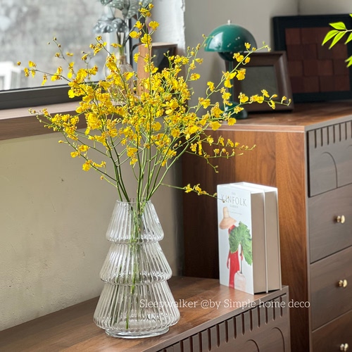 清秋｜北欧风餐厅办公室花园餐桌透明水培玻璃花瓶串灯容器摆件