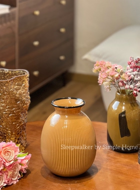 大地｜出口玻璃花瓶透明龟背竹吊钟水培器皿专用大肚