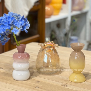 掌上瓶｜桌面茶桌小花瓶香薰瓶断头花花瓶香薰精油瓶