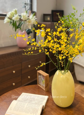 少女心事｜玉感玻璃花瓶 爱心口 高颜值鲜花插花摆件客厅装饰新款