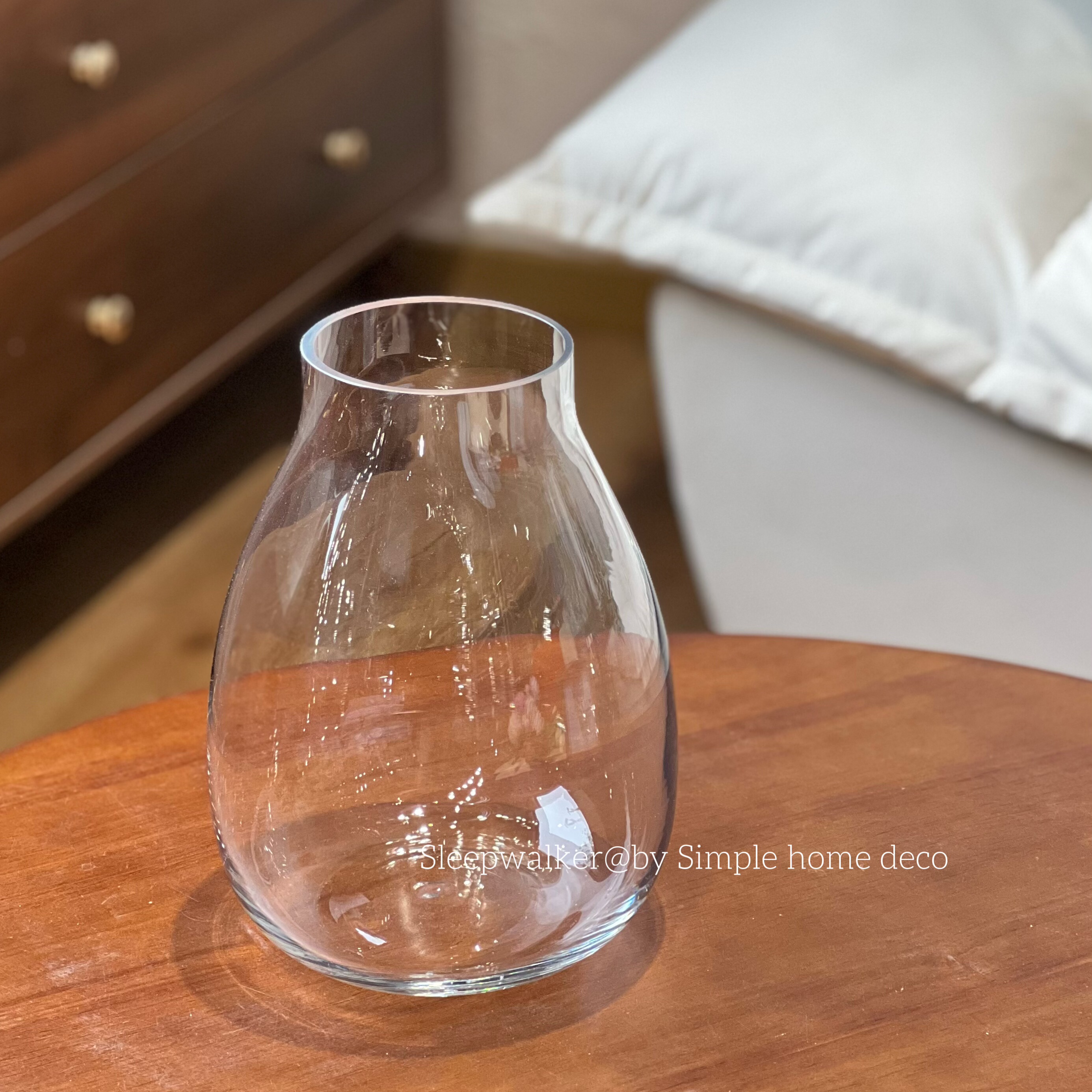 晶莹｜简约透明通透玻璃摆件水培创意玫瑰芍药百搭花瓶摆件