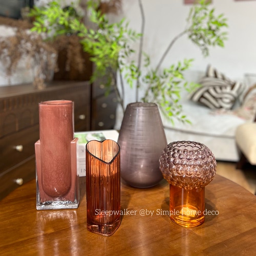 红豆之恋｜手工花瓶ins风客厅装饰摆件鲜花干花插花水养水培花瓶