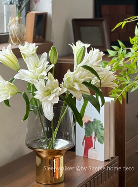 灰姑娘 微瑕外贸出口灰色玻璃花瓶 摆件 少量