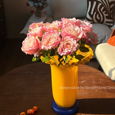 奶油市集｜中古风法式风灯折纸铃兰手工玻璃花瓶花器摆件装饰家居