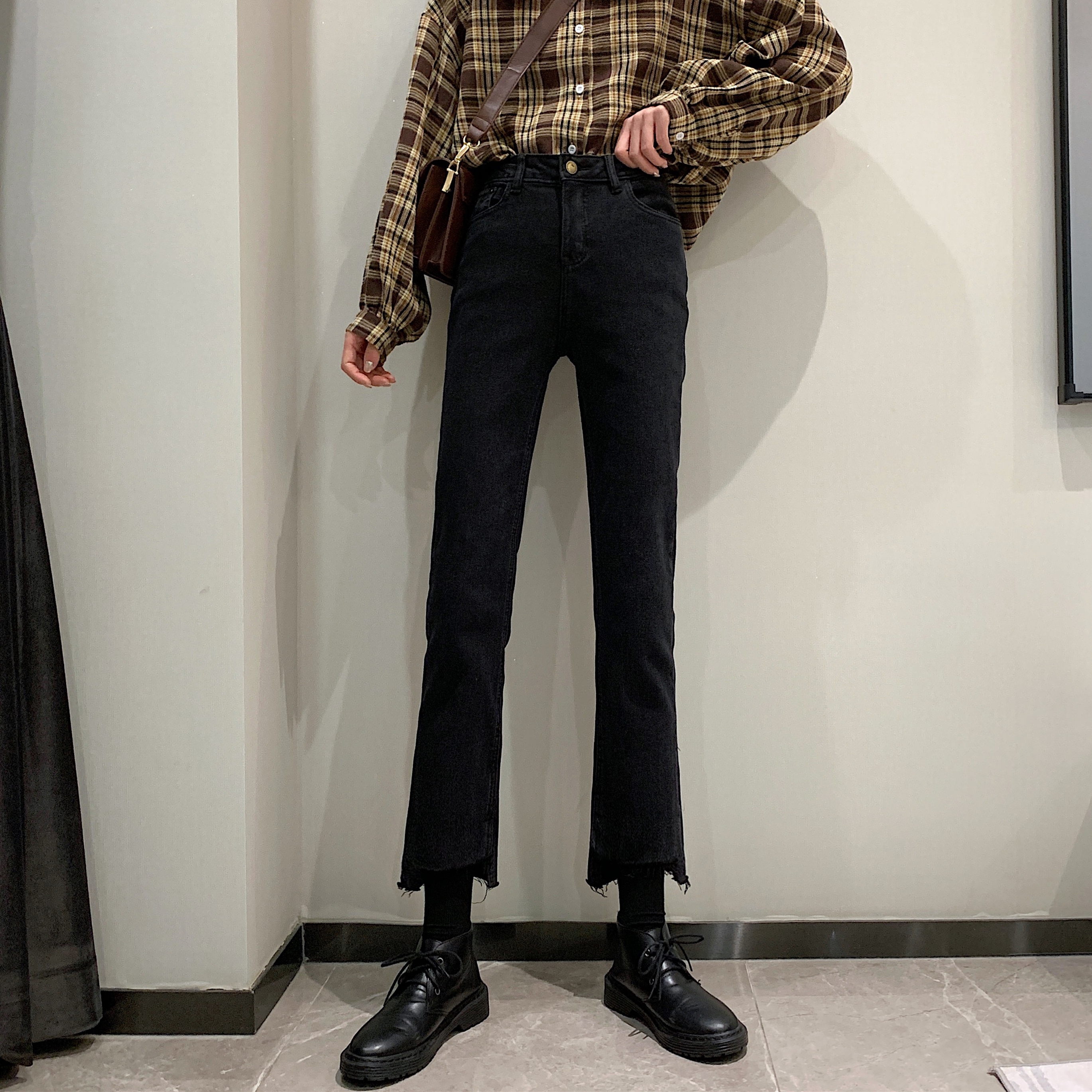 Real price high waisted slim slim slim jeans