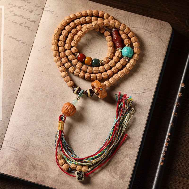 Rare Reting Cypress 108-Bead Mala – Handcrafted Tibetan Collectible - Product image 3
