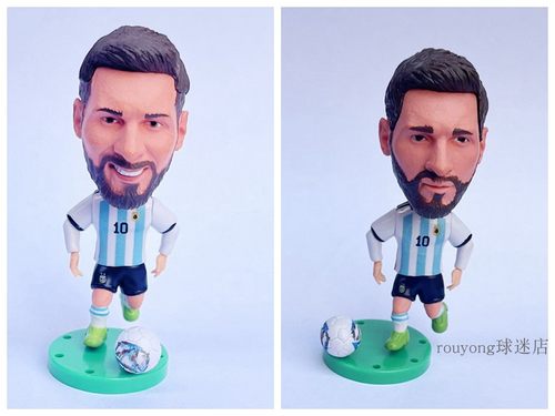 足球星玩偶阿根廷国家队梅西迪马利亚公仔阿尔瓦雷斯人偶手办摆件
