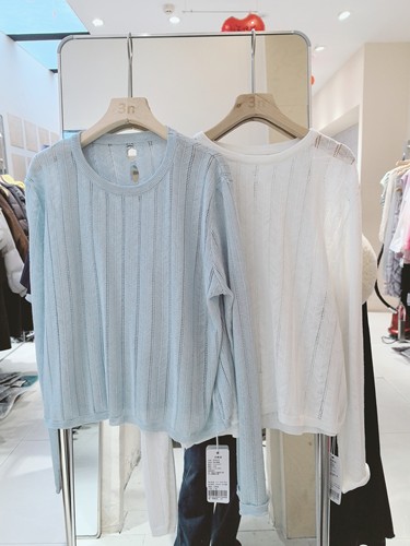 3NUX2026春新款韩版简约百搭显瘦高品质休闲针织衫圆领毛衣