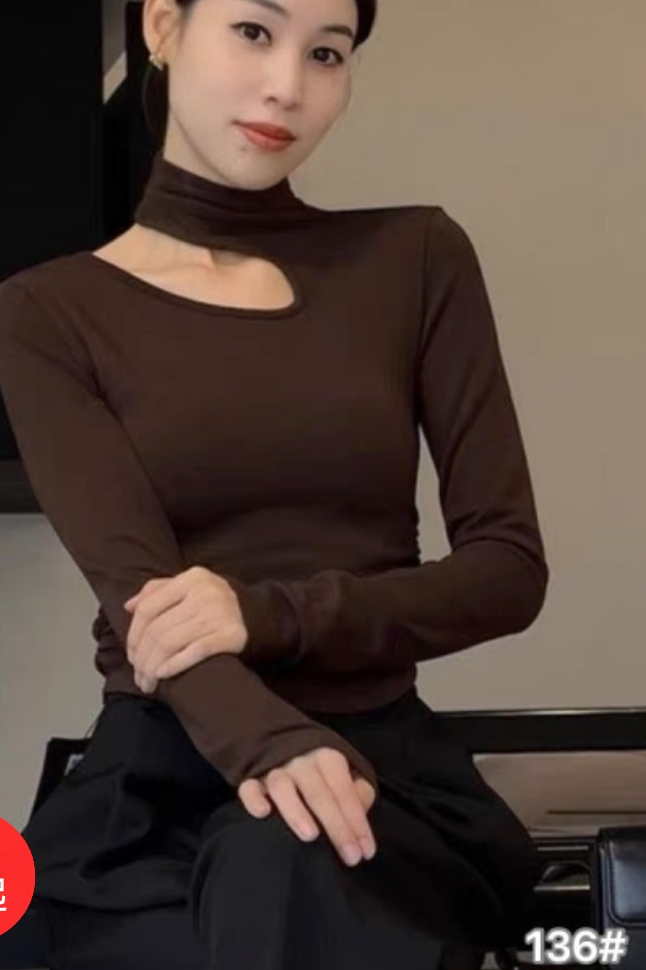 3NUX2025冬新款韩版简约百搭显瘦高品质休闲半高领打底毛衣针织衫