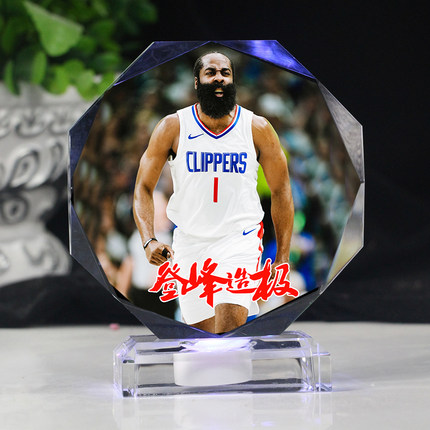 哈登科比库里手办伦纳德保罗乔治生日礼物篮球纪念品周边定制