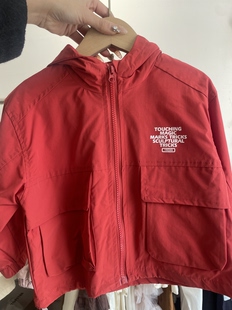 外套连帽冲锋衣肤色白可穿洋气实体店小童 长袖 童装 男童女童春款