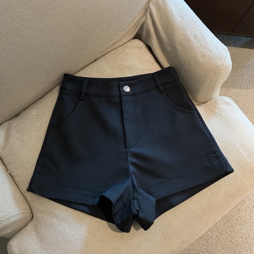 Real price ins fashion cat hot girl high waist Suit Shorts slag desire open fork hot pants