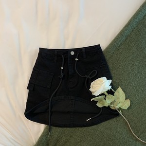 RM13521#夏季辣妹纯欲风工装牛仔半身裙