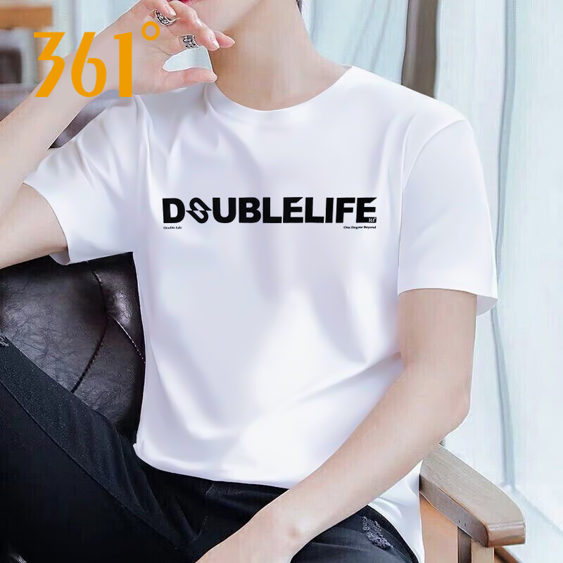 361短袖T恤男 运动衣夏季速干衣半袖夏款休闲服361度男装男款体恤