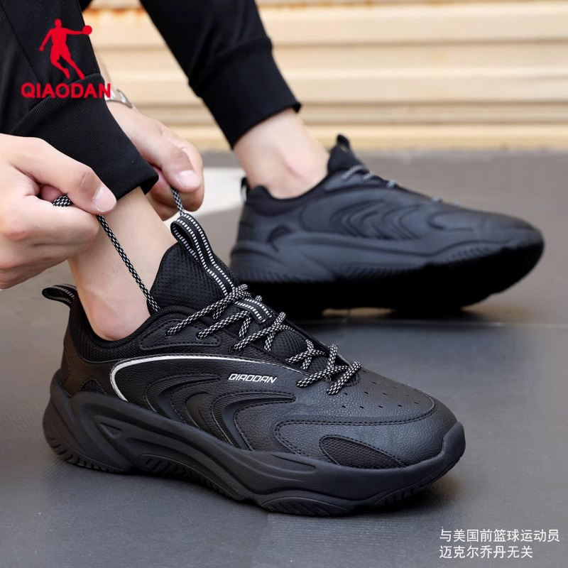 乔丹运动鞋男皮面老爹鞋