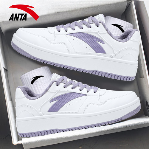 安踏元年板鞋女鞋休闲鞋小白鞋女