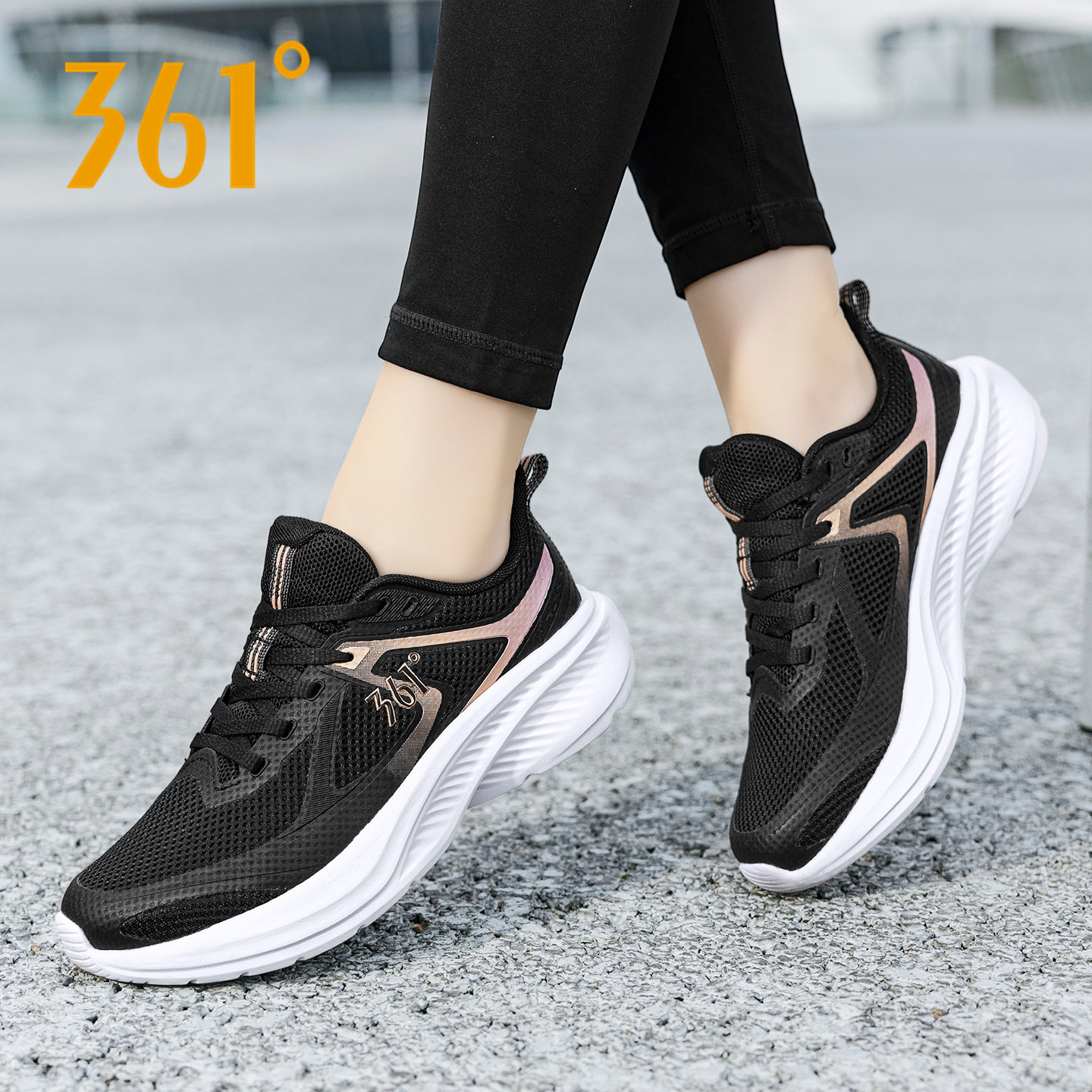 361女士运动鞋新款网面鞋透气女鞋361度跑步鞋女休闲鞋黑色通勤鞋,运动鞋new,运动休闲鞋,淘宝优惠券,粉丝福利购,淘宝优惠卷