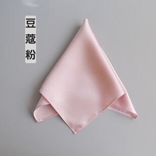 100%桑蚕丝真丝丝绸素绉缎擦汗手帕手绢老人小孩口水方巾美容护肤
