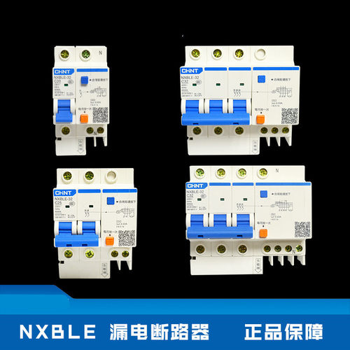 正泰漏电保护器NXBLE-32/63家用电闸总开关小型断路器带漏电开关
