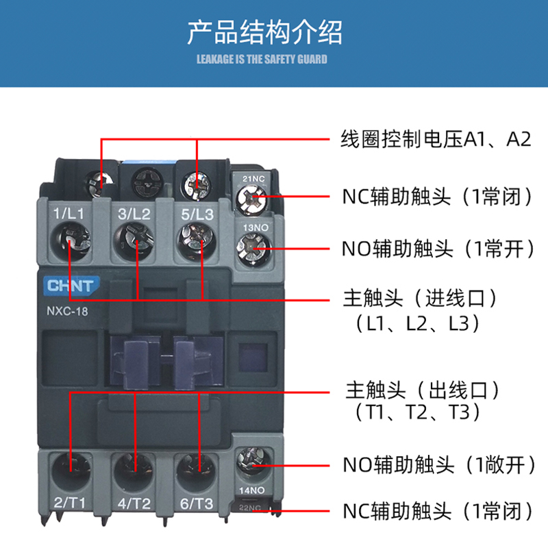 正泰交流接触器NXC-9 12 18 25 65 32安A常开常闭代CJX2 220V380V 五金/工具 低压接触器 原图主图