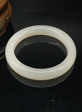 和田玉羊脂白玉手镯  重量49.467克   内径55mm 24090400057