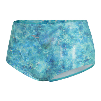 hosa浩沙泳衣男士成人游泳裤专业训练小平角泳裤短平角烫金亮闪