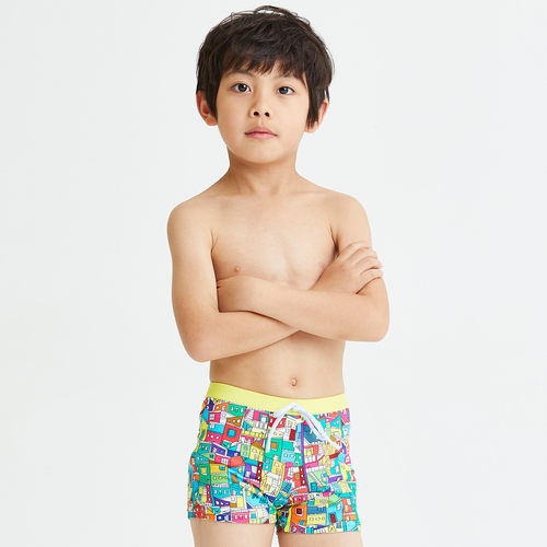 hosa浩沙儿童泳衣男平角速干