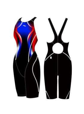 hosa浩沙泳衣FINA泳联认证比赛竞速专业训练连体五分游泳衣青少年