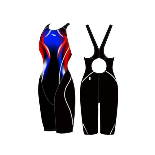 hosa浩沙泳衣FINA泳联认证比赛竞速专业训练连体五分游泳衣青少年