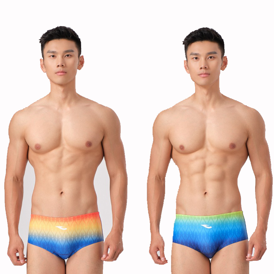 hosa浩沙泳衣男士泳裤短平角专业训练游泳裤比赛学生竞技速干泳裤