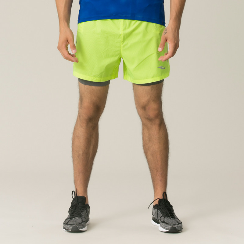 浩沙健身服男士篮球跑步运动短裤吸湿排汗速干防走光 夜视反光条