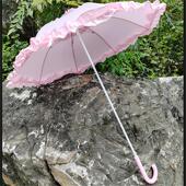 洛丽塔蕾丝花边创意雨伞长柄太阳伞Lolita伞胚拍照道具舞蹈表演伞