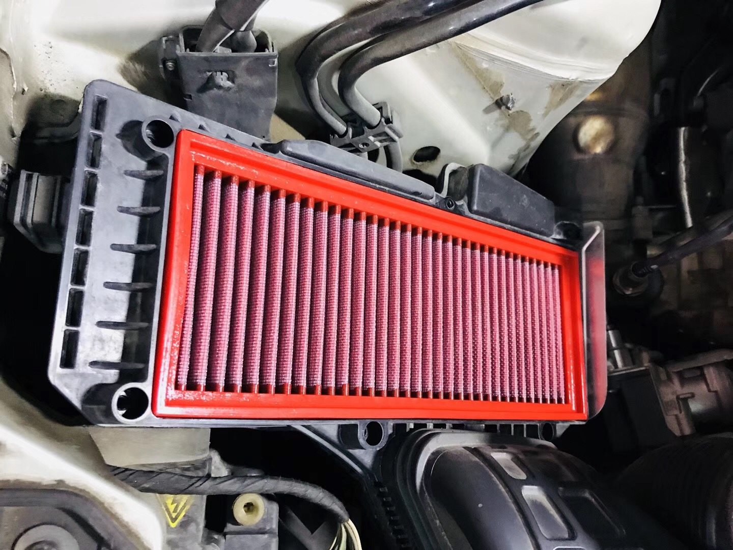 适配奥迪A4L B8 Q5 A5 2.0T意大利高流量风格滤芯改装进气空滤